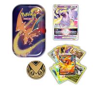 Ultimate Pokemon Mini Tin Bundle - Includes 50 Assorted Trading Cards, 1 Ultra Rare Shiny Card and Collector's Coin - Ideal for Pokemon Card Tins, Storage, Display and Perfect for Pokemon TCG Fans!