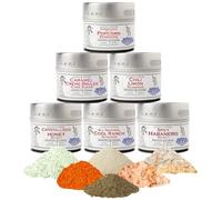 Ultimate Popcorn Seasoning Set - Six Pack | Authentic Small Batch Seasoning Mixes | 6 Gourmet All Natural Spice Blends - Popcorn Is Just The Beginning | Hand Packed, Non GMO | Sustainably Sourced