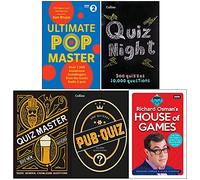Ultimate Popmaster, Collins Quiz Night, Collins Quiz Master, Collins Pub Quiz & Richard Osman's House of Games 5 Books Collection Set