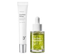 Ultimate Pore Control Duo: TOSOWOONG Green Caviar Ampoule and Cica Primer for Hydration and Makeup Perfection