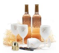 Ultimate Provence - Hamper Gift Set Rosé Wine Côtes de Provence AOP - Syrah, Cinsault, Grenache Noir, Rolle (Vermentino) - Fresh & Fruity - Vegan - Perfect for Celebrations - Case of 2 x 75cl Bottle