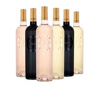 Ultimate Provence - Rosé x2, White x2 and Red Wine x2 Côtes de Provence AOP - Ultimate Provence Wine Gift Set Mixed Wine Collection - Vegan - Perfect for Celebrations - Case of 6 x 75cl Bottle