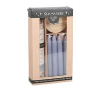 Ultimate Relaxation Bath Kit with Herbal Magick, Jojoba Essential Oil Salts, and Purple Spell Candle Bundle - Stress Alleviation Ritual for Manifestation