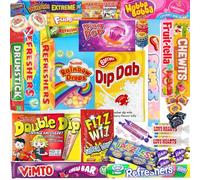 Ultimate Retro Sweets Hamper - Classic 80s & 90s British Candy Selection Box - Double Letter Box Gift Pack - Perfect for Birthdays, Parties & Nostalgia Treats