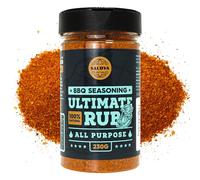 Ultimate Rub BBQ All Purpose Seasoning - 100% Natural and Universal BBQ Seasoning - Flavourful All-Round Blend of Spices for Amazing Beef, Pork, Poultry, Vegetable BBQ Dishes - Large Jar (230g)