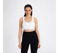 Champion Ultimate Run Shock Absorber Sports Bra, Maximum Support for Cardio Sports, Breathable, Quick-Dry, Fully Adjustable, Back Fastening White