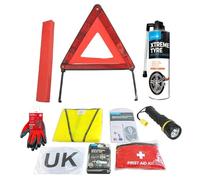 Ultimate Safety UK & Abroad Europe European Travel Essentials & Emergency Roadside Breakdown Kit For Maserati Cars - 10 Piece Kit in Bag