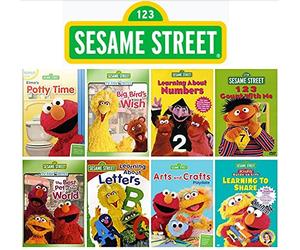 Ultimate Sesame Street DVD Collection # 2 - Elmo's Potty Time/ Big Bird's Wish/ Learning About Numbers & Letters/ Arts & Crafts/ Learning to Share & More