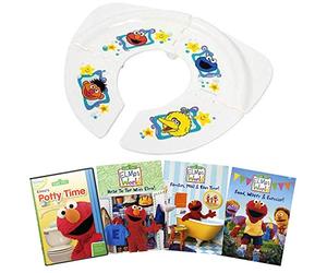 Ultimate Sesame Street Elmo's World Potty DVD Collection with Foldable Potty: Elmo's Potty Time / Head to Toe with Elmo / Families, Mail & Bath Time/ Food Water & Exercise
