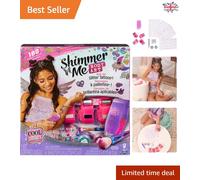 Ultimate Shimmer Me Body Art Kit: Roller, Foils & 180 Tattoo Designs for Kids