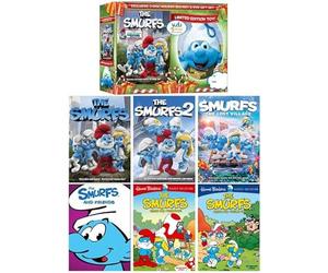 Ultimate Smurfs DVD Collection: The Smurfs: The Movie / True Blue Friends / Smurftastic Journey / World of Wonders / A Magical Smurf Adventure + Limited Edition Plush Toy + Bonus Blu-ray Edition of Th