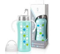 Ultimate Stainless Steel Sippy Cup | 9oz Insulated Sippy Cup for Toddlers Insulates 10+ Hours | Leak-free, Non-toxic Medical Grade Silicone and Stainless Steel Sippy Cup for Baby - Green