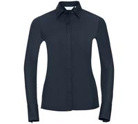 Ultimate Stretch Long-Sleeved Formal Shirt Russell Collection Navy 4XL