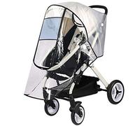 Ultimate Stroller Raincover Universal Weather Shield Pushchair Rain Cover Baby Travel Buggy Pram Raincover Stroller Accessory Large Carrycots Rain Shield with Window and Zipper Door