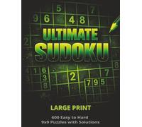 Ultimate Sudoku Green Edition: Large Print 8.5"x11" Book with Easy to Hard 9x9 Puzzles and Solutions for Young Adults to Seniors
