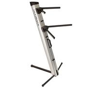 Ultimate Support AX-48 Pro APEX Two-Tier Column Keyboard Stand - Silver