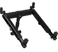 Ultimate Support HYPERMOUNT QR - Black Aluminium Keyboard Stand - Adjustable - QR Mounting - Folds Flat for Storage