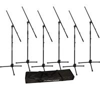 Ultimate Support JS-MCFB6PK JamStands Series 6-Pack Tripod Mic Stand Bundle