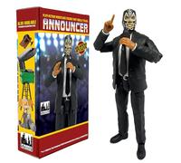 Ultimate Talking Wrestling Ring Announcer with Mexican Mask Figure for Wrestling Figures