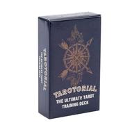 Ultimate Tarot Deck, 78-Card Authentic Set, 4.06x2.36 Inches Beginner-Friendly and Illustrated, Sturdy Smooth Shuffle for Spiritual Guidance, Divination Practice, or Fun Fortune Telling