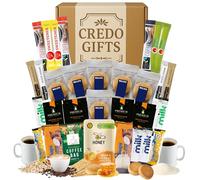 Ultimate Tea & Coffee Gift Hamper Set - Instant Sachets, Shortbread Biscuits, Tea Bags, Sugar & Milk Sticks - Luxury Coffee & Biscuit Sharing Box for Him, Her or Colleagues