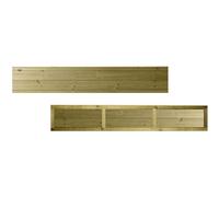 Ultimate Tongue & Groove Fence Panel, 6ft x 1ft Horizontal Garden Fencing | 32cm High x 183cm Wide, Luxury, Heavy Duty, Treated Timber, Smooth T&G Boards, for Perimeter Boundary & Outdoor Privacy