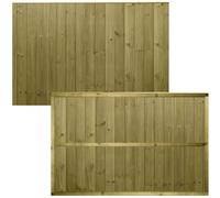 Ultimate Tongue & Groove Fence Panel, 6ft x 4ft Vertical Garden Fencing | Heavy Duty, Pressure Treated Timber, Interlocked T&G Boards, Contemporary, for Garden Perimeter & Outdoor Privacy Screening