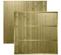 Ultimate Verticle Tongue & Groove Garden Fence Panels, 6ft x 6ft 10 Pack