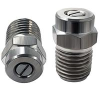 Ultimate Washer 1871B 1/4" Male NPT Screw Type Surface Cleaner Nozzle, 25 Degree 1.5 Orifice Spray Tip