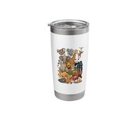 Ultimate Wild Animal Kingdom Character Collage Stainless Steel Insulated Tumbler