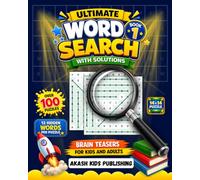 Ultimate Word Search Book 1: 100 Word Search Puzzles with Solutions | 12 Hidden Words in Every 14×14 Grid | Brain Teasers for Kids and Adults