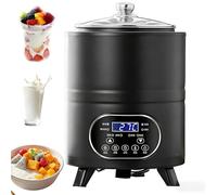Ultimate Yogurt Maker & Fermenter - 8L/12L, Time/Temp Control, 360° Constant Heating, Can Also Make Black Garlic, Natto, Rice Wine, Fruit Vinegar, for Home Use(Black,12L)