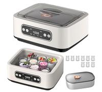 Ultimate Yogurt Maker Machine with Temperature Control, Stainless Steel Probiotic Yogurt Maker for Homemade Yogurt, Cheese, Tofu - Easy One-Button Operation for Family (NO Cups UK)