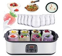 Ultimate Yogurt Maker With 8 Pcs Glass Jars, 1400ml Automatic Yogurt Maker Machine, Multi-function Electric Yogurt Machine,for Organic Yogurt, Natto Maker, Health Gift For Men And Women