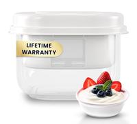 Ultimate Greek Yogurt Strainer - Make Delicious Homemade Yogurt with MORE PROTEIN AND LESS SUGAR - Fine Mesh Nylon Greek Yogurt Maker - 100% BPA Free & Dishwasher Safe with Large 2.3 Quart Capacity