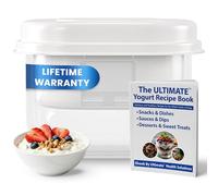 Ultimate Greek Yogurt Strainer - Make Delicious Homemade Yogurt with MORE PROTEIN AND LESS SUGAR - Fine Mesh Nylon Greek Yogurt Maker - 100% BPA Free & Dishwasher Safe with Large 2.3 Quart Capacity
