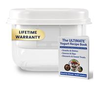 Ultimate Greek Yogurt Strainer - Make Delicious Homemade Yogurt with MORE PROTEIN AND LESS SUGAR - Fine Mesh Nylon Greek Yogurt Maker - 100% BPA Free & Dishwasher Safe with Large 2.3 Quart Capacity