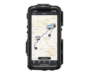 Ultimateaddons IPX5 Rated Waterproof and Shock-Resistant Tough Case Handlebar Kit for iPhone 13/13 Pro : Motorcycle Mount with Touchscreen Compatibility and Seamless Photo Capture