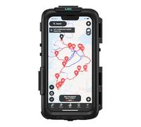 Ultimateaddons Motorcycle Waterproof IPX5 Case Compatible with Apple iPhone 13/13 Pro & 16e - Front and Rear Camera Panel