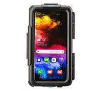 Ultimateaddons Tough Waterproof & Shock-Absorbent Case Compatible with Samsung Galaxy S10 Plus - Charge on Move & Touch Screen Compatible - Black - Outdoor & Motorbike Accessory