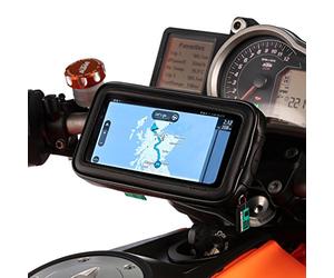 Ultimateaddons UA Water Resistant Universal Phone Case + QR 21-30mm Motorcycle Handlebar Mount