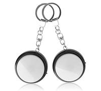 Ultimatesupplier Recordable Talking Button with Keychain, 20s Voice Recording Time Sound Button Answer Buzzers Funny Buttons Record Your Own Words Pack of 2 - White and Black (Battery Included)