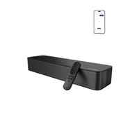 ULTIMEA 2.1ch Sound Bar for TV, Built-in Subwoofer, Peak Power 132W, App Control, 16 Inches Bluetooth 5.4 TV Speakers Soundbar, All-in-one PC Soundbar for Game, OPT/AUX/Wall Mount, Poseidon M20 Pro