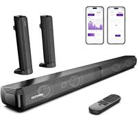 ULTIMEA 2.2ch Sound Bars for TV, Peak Power 100W, App, 2-in-1 Detachable Blueto