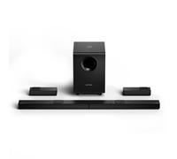 ULTIMEA 7.1.4ch Sound Bar for TV with Dolby Atmos, 740W Soundbar Surround Sound System with Adjustable 8" Wireless Subwoofer and 2 Rear Speakers, Home Theatre Sound Bars for Smart TV, Nova S90
