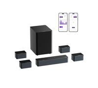 ULTIMEA 7.1 Soundbar with Dolby Atmos, 500W Home Theater Surround System, 4 Wired Surround Speakers, Surround Sound System for TV with Wireless Subwoofer, Poseidon D80 Boom (2026 Model)