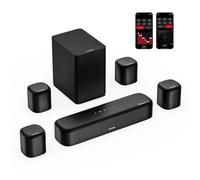 ULTIMEA 7.1ch Sound Bar with Dolby Atmos, Surround Sound System for TV with 4 Surround Speakers, Sound Bar for Smart TV with App Control, Soundbar with Subwoofer for Home Theater, HDMI eARC, Aura A60