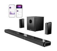 ULTIMEA 9.1ch Surround Sound System with Dolby Atmos, 2 Rear Speaker, 6.5" Wireless Subwoofer, RGB Light, App, Detachable Surround Sound System for Home Theater, Peak Power 470W, HDMI eARC, Apollo S90