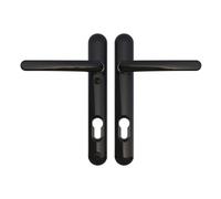 Ultion Sweet Black Door Handle Set, 122mm (Long Fixings)