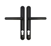 Ultion Sweet Black Door Handle Set, 211mm (Long Fixings)